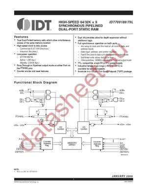 IDT709189L12PF8 datasheet  